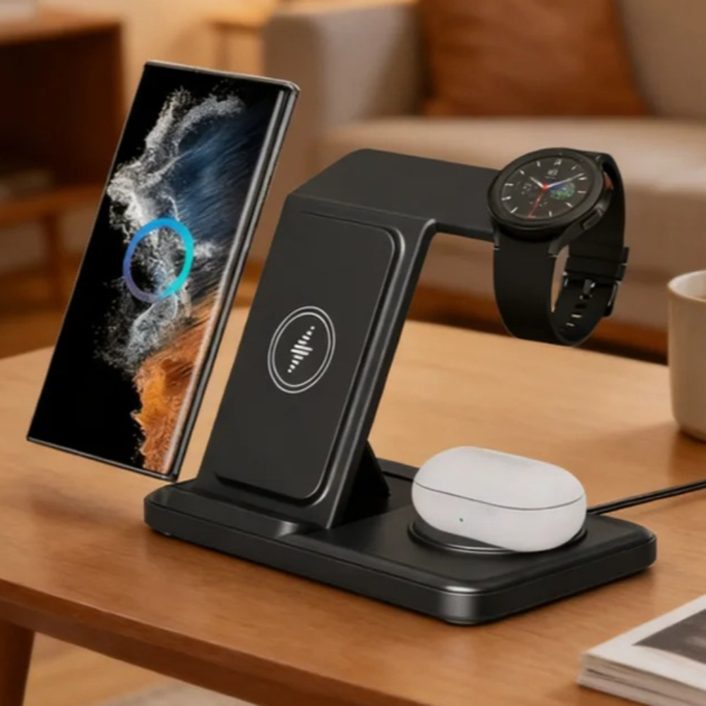 3 IN 1 Wireless Charger Statio - Smartwatch Ac avaliação e preço