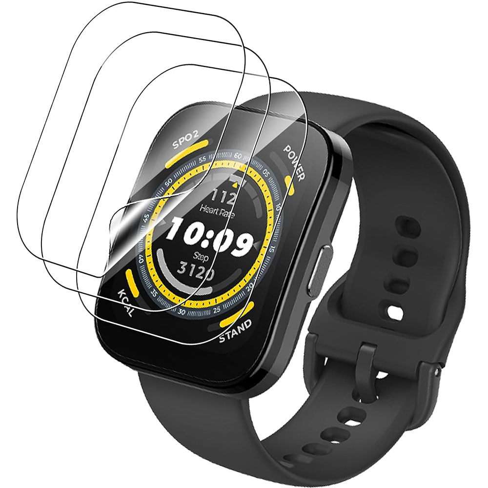 3PCS Clear HD Film Screen Prot - Watch Face Protector avaliação e preço