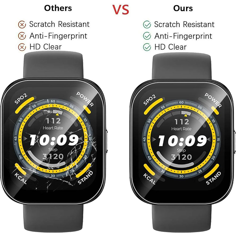 3PCS Clear HD Film Screen Prot - Watch Face Protector avaliação e preço