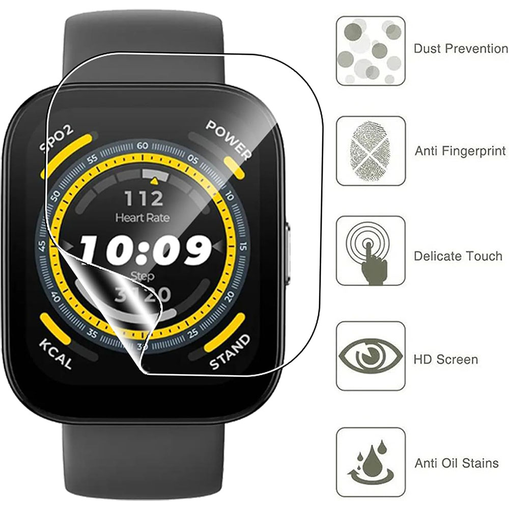 3PCS Clear HD Film Screen Prot - Watch Face Protector avaliação e preço