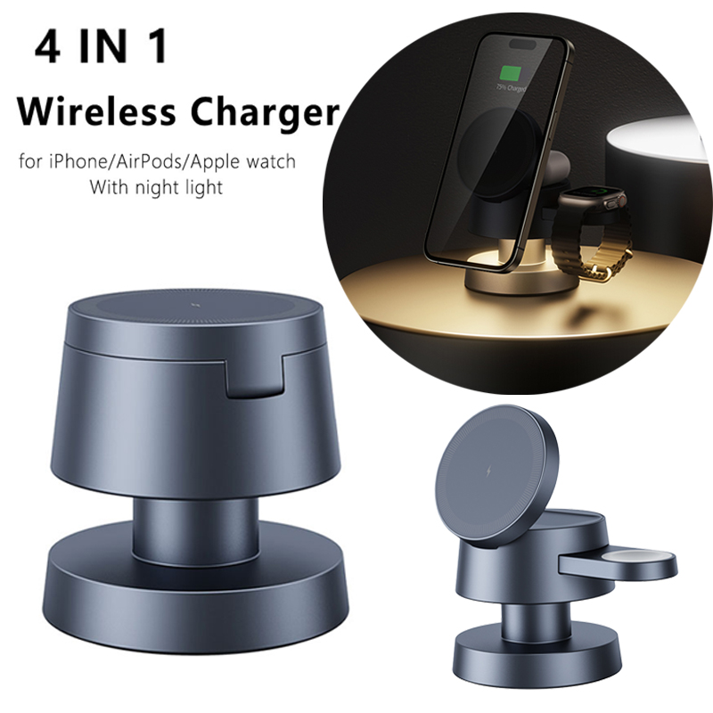 3 in 1 Wireless Charger For iP - Smartwatch Ac avaliação e preço