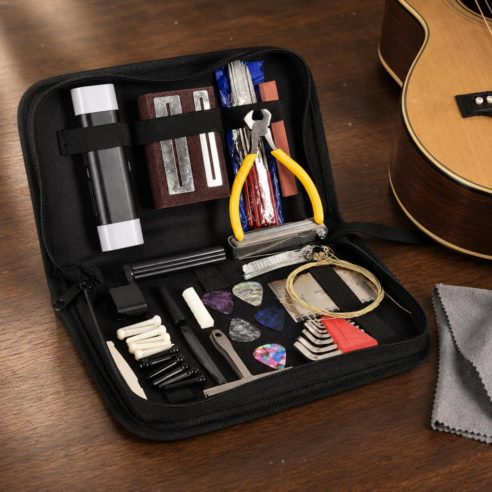 Guitar Repair Toolkit Black Zi - Tool Kit Strap Change avaliação e preço