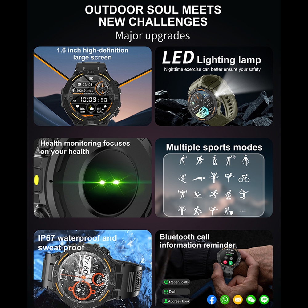 Outdoor Military Rugged Smartw - Smartwatch X2 avaliação e preço