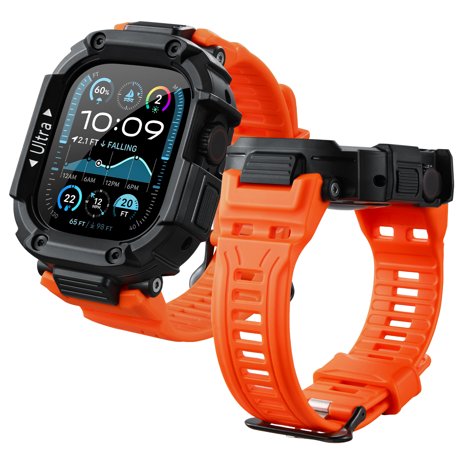 Oatsbasf for Apple Watch Ultra - Watch Case Bumper avaliação e preço