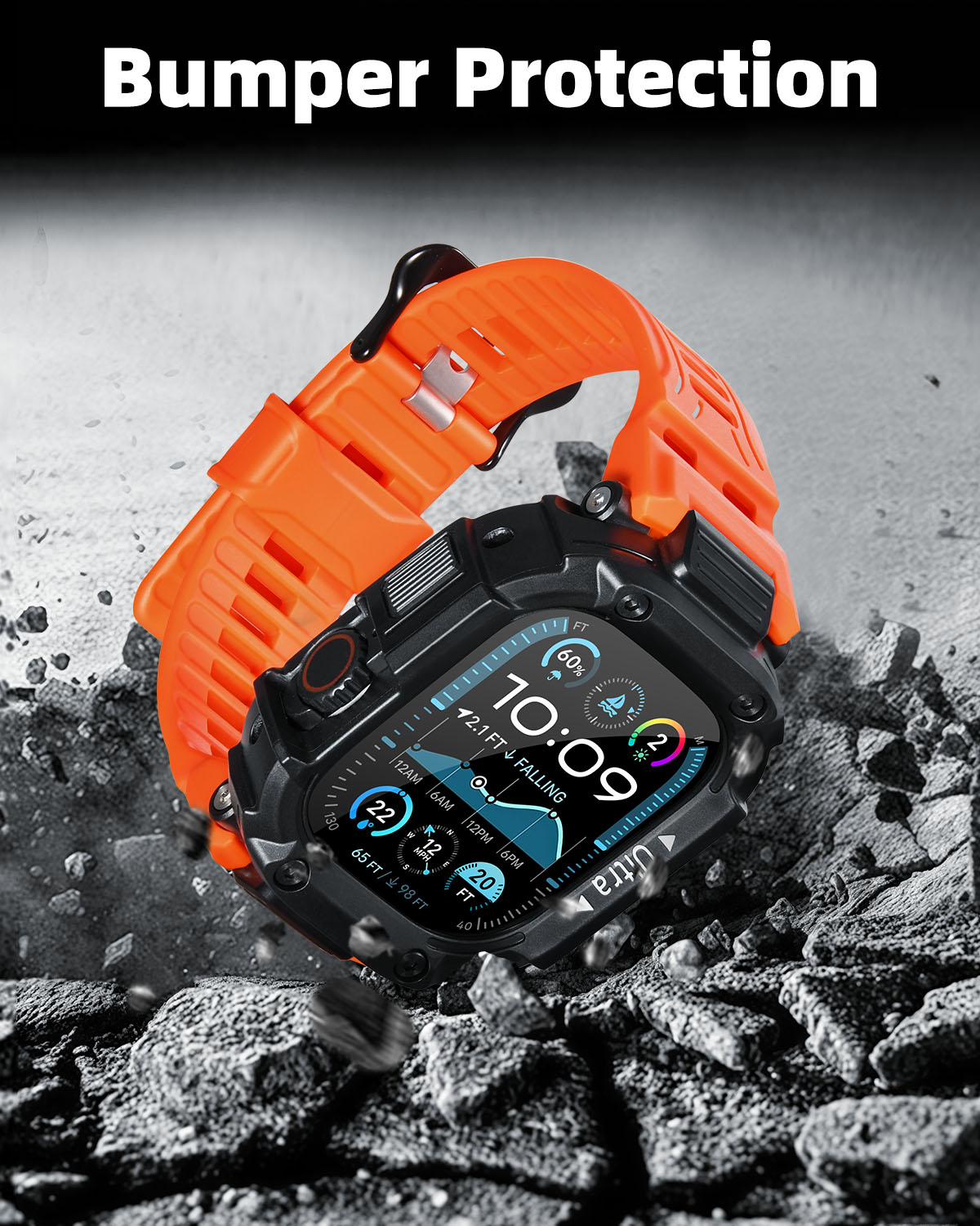 Oatsbasf for Apple Watch Ultra - Watch Case Bumper avaliação e preço