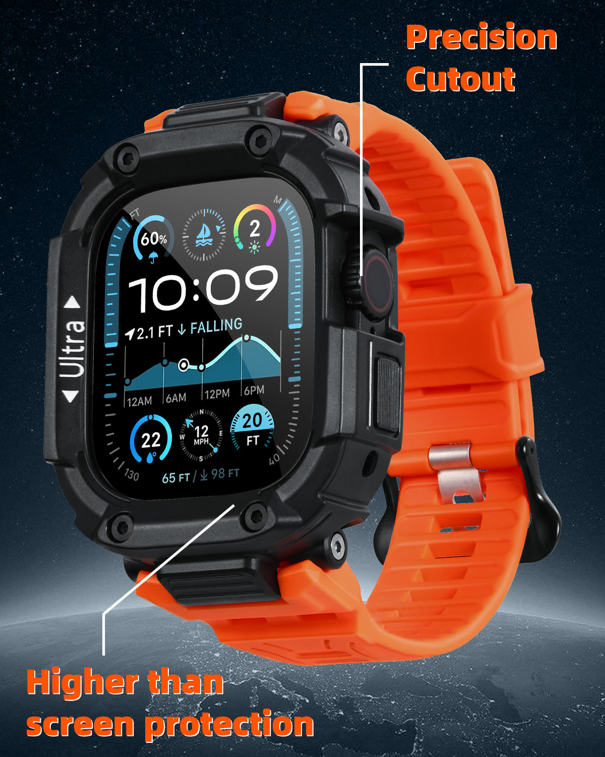Oatsbasf for Apple Watch Ultra - Watch Case Bumper avaliação e preço