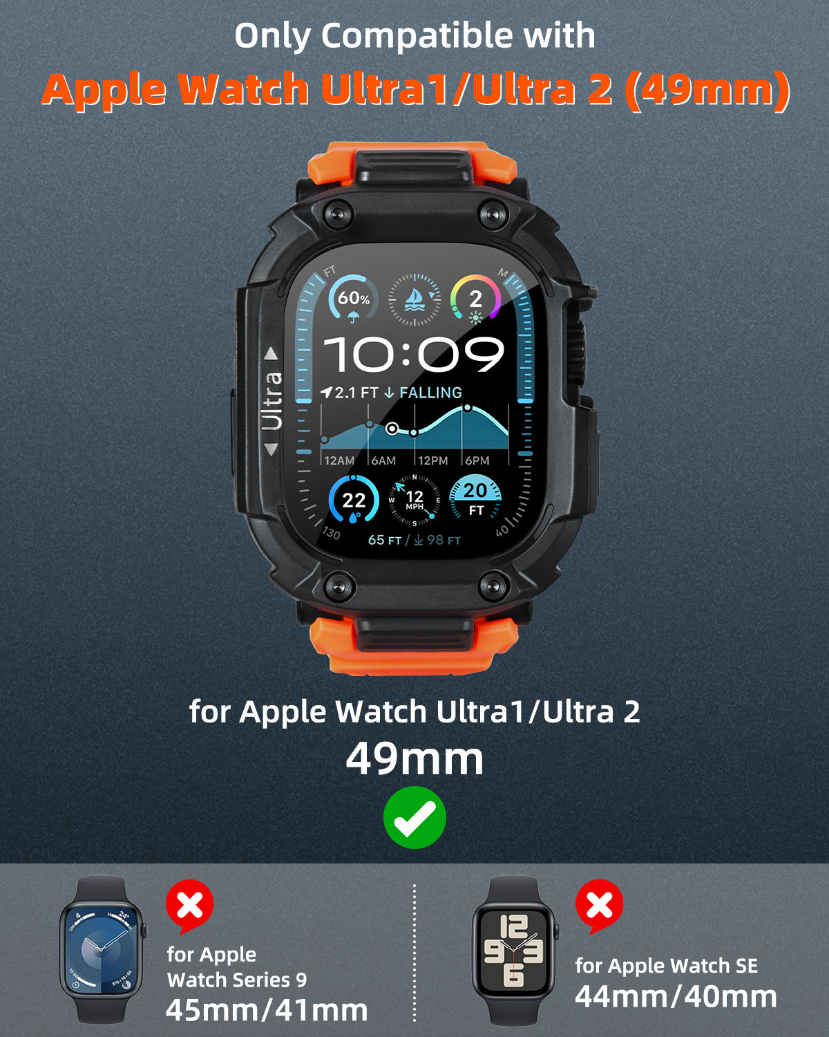 Oatsbasf for Apple Watch Ultra - Watch Case Bumper avaliação e preço