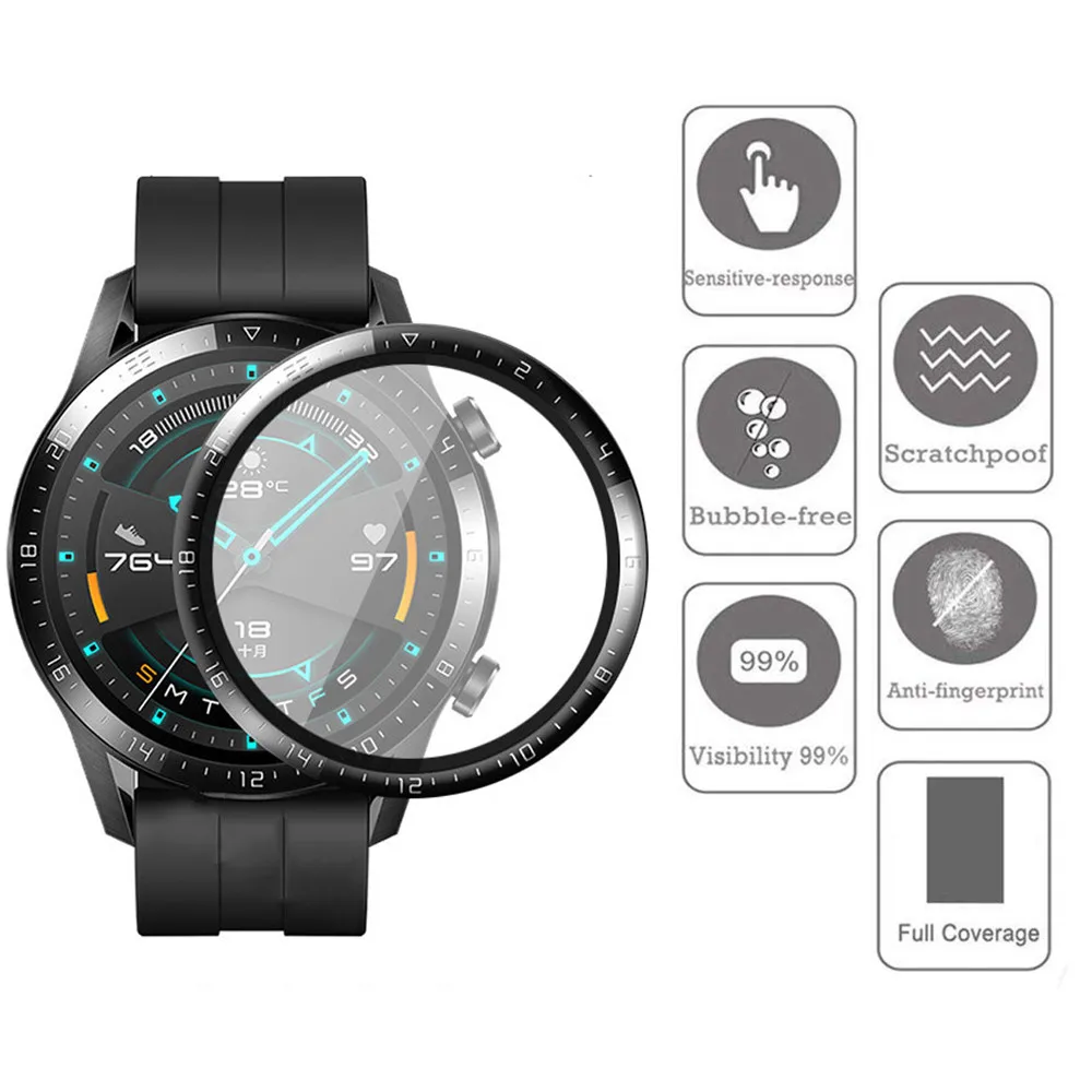 1-3pcs HD Clear Screen Protect - Huawei Smartwatch Accessories avaliação e preço