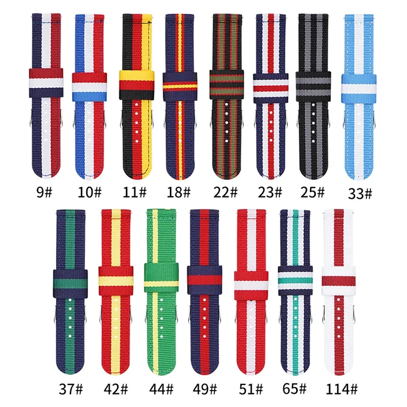 20mm 22mm Woven Nylon Strap fo - Nylon Nato Strap avaliação e preço