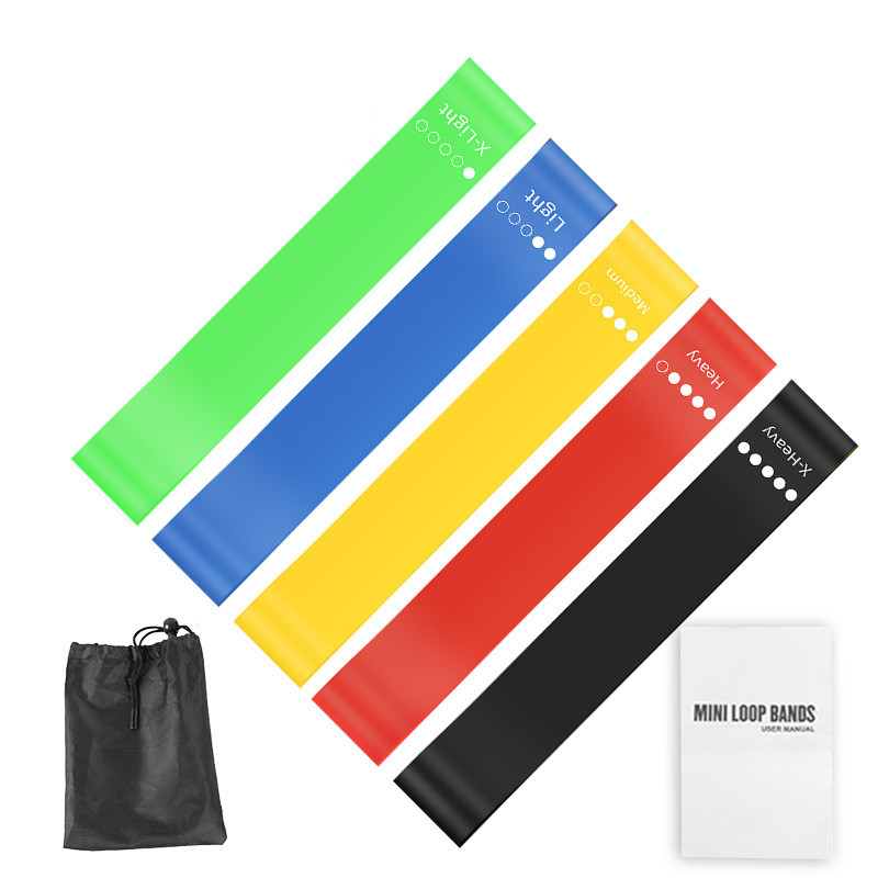 5Pcs TPE Resistance Bands Set  - Milanaise Mesh Band avaliação e preço