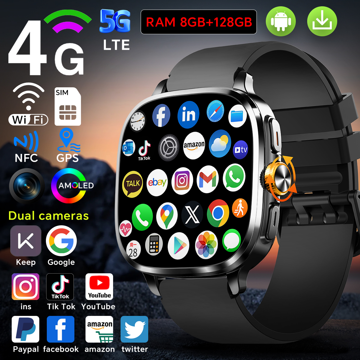 5G Full Netcom S99 Smartwatch  - Smartwatch Nexus avaliação e preço