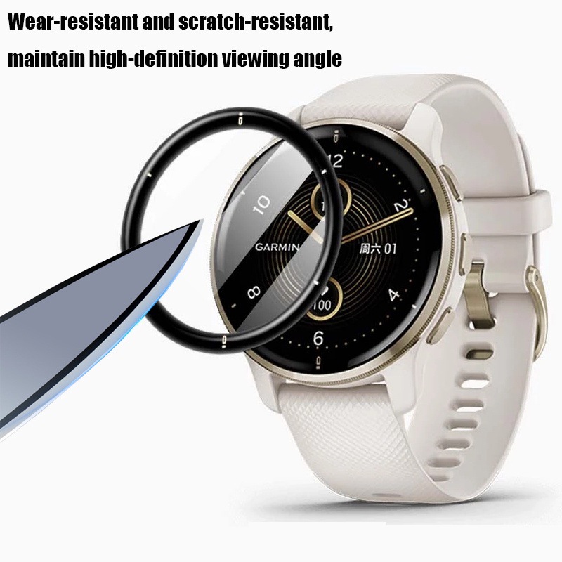 3D Curved Edge Protective Film - Garmin Smartwatch Accessories avaliação e preço