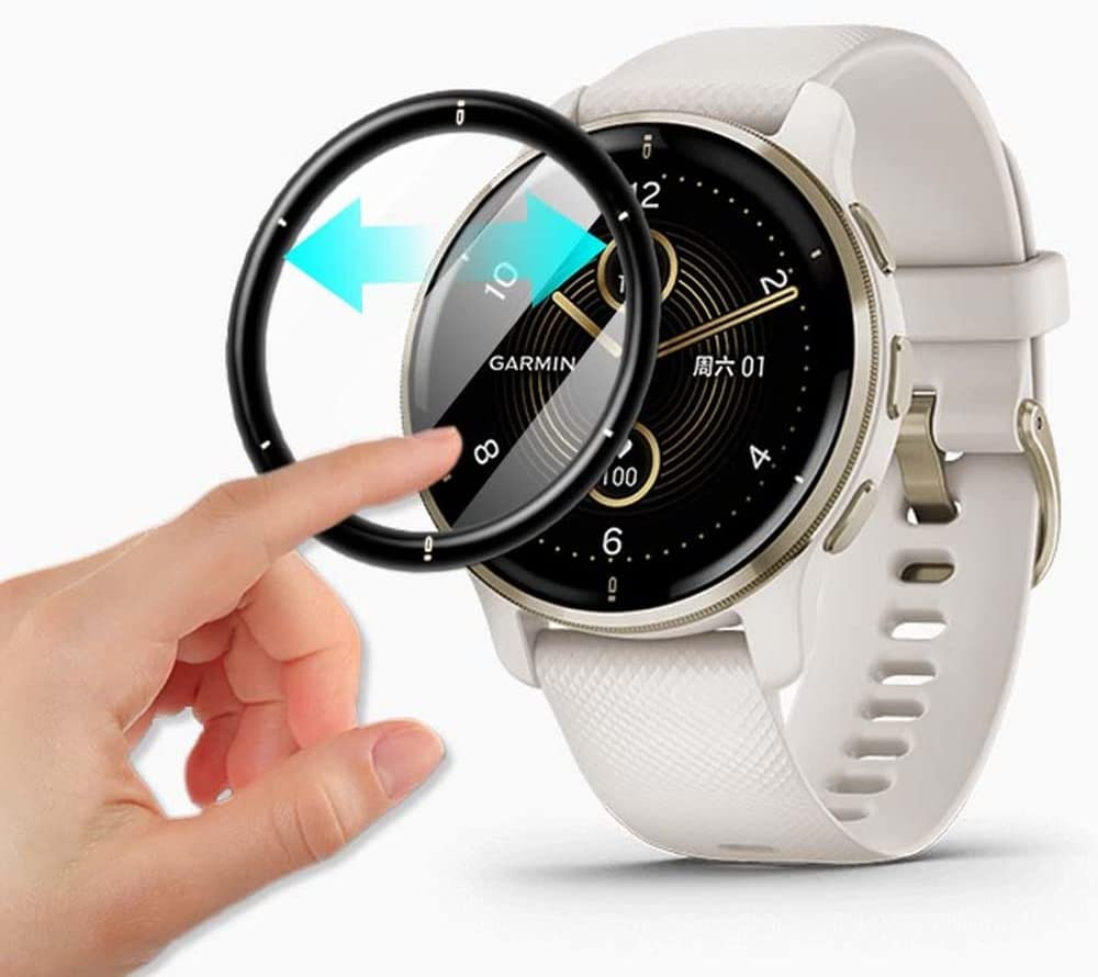 3D Curved Edge Protective Film - Garmin Smartwatch Accessories avaliação e preço
