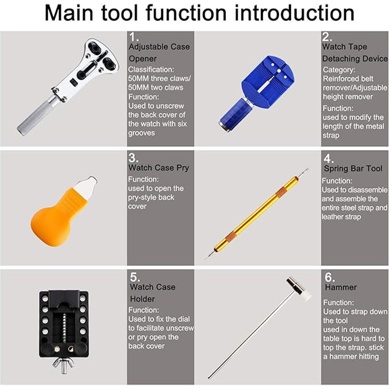 Professional Watch Repair Kit  - Tool Kit Strap Change avaliação e preço