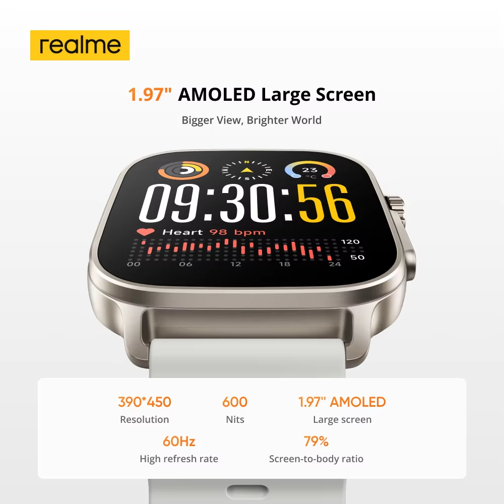 Global Version realme watch 5  - Smartwatch X2 avaliação e preço