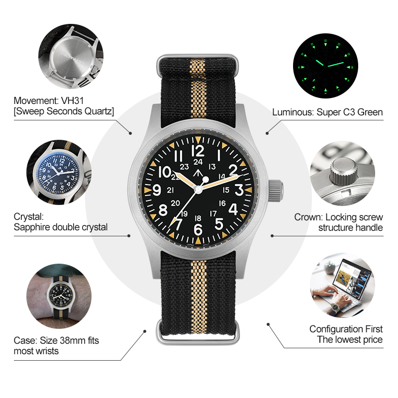 Militado ML05 Vintage Watch VH - Smartwatch Nexus avaliação e preço