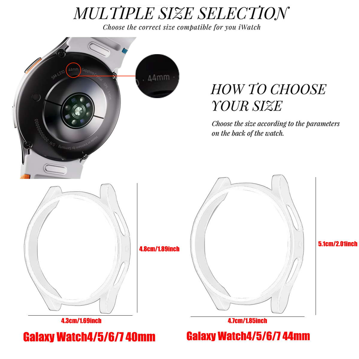 Case for Samsung Galaxy Watch  - Accessories For Galaxy Watch 5 avaliação e preço