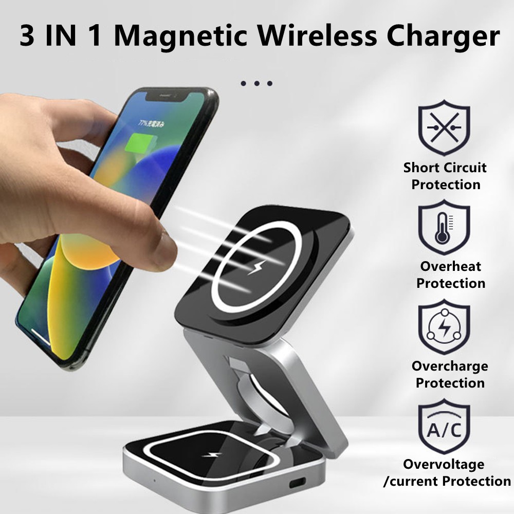 Foldable Magnetic Wireless Cha - Smartwatch Ac avaliação e preço