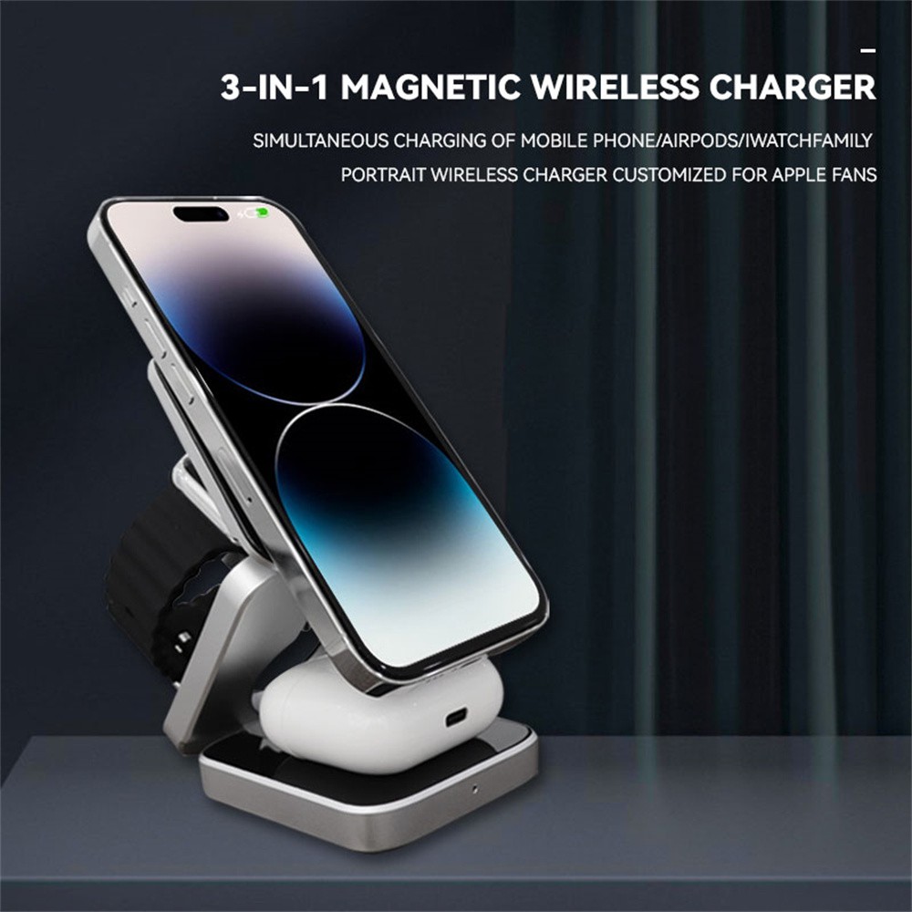 Foldable Magnetic Wireless Cha - Smartwatch Ac avaliação e preço