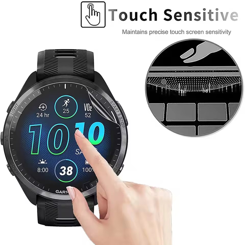 3Pcs Soft HD Hydrogel Protecti - Garmin Smartwatch Accessories avaliação e preço