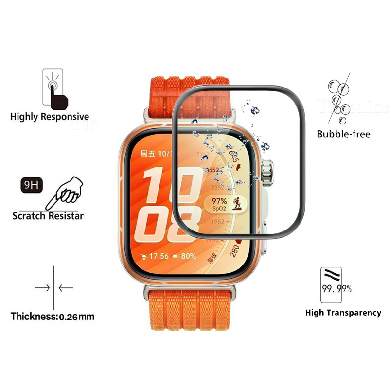 Soft Tempered Glass for Huawei - Huawei Smartwatch Accessories avaliação e preço