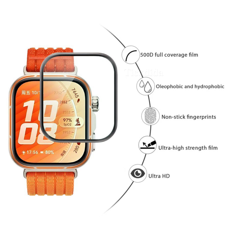 Soft Tempered Glass for Huawei - Huawei Smartwatch Accessories avaliação e preço