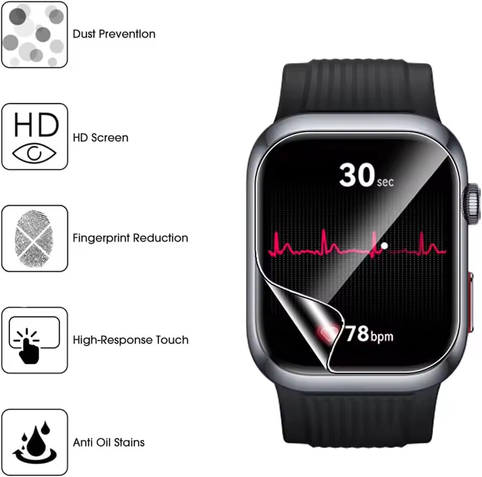 3pcs TPU Hydrogel Films for Hu - Huawei Smartwatch Accessories avaliação e preço