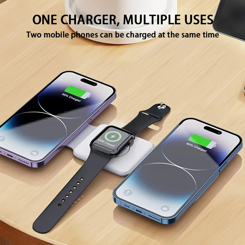 3 in 1 Portable Magnetic Wirel - Smartwatch Ac avaliação e preço