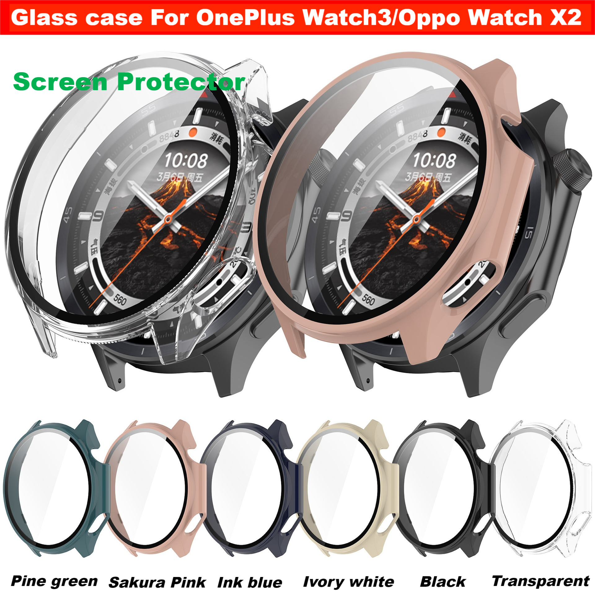 Tempered Glass Case For OnePlu - Smartwatch X2 avaliação e preço